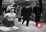 Standbild Winston und Lady Churchill besuchen bombardiert Bereich in Plymouth England Plymouth England, 1942, aus Sekunde 29 historischem Filmmaterial Videoclip 65675035709