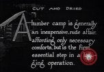 Image of Loggers working at camps Northern United States USA, 1920, second 3 stock footage video 65675035756