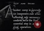 Image of Loggers working at camps Northern United States USA, 1920, second 7 stock footage video 65675035756