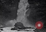 Image of waterfall and wild flowers United States USA, 1920, second 59 stock footage video 65675035759