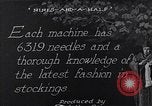 Image of machines and workers manufacturing cloth United States USA, 1920, second 3 stock footage video 65675035761