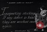 Image of error checking in produced stockings United States USA, 1920, second 3 stock footage video 65675035762