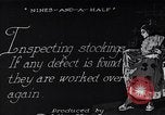 Image of error checking in produced stockings United States USA, 1920, second 5 stock footage video 65675035762