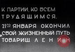 Standbild Vladimir Lenin stirbt Moskau Russland Sowjetunion, 1924, aus Sekunde 23 historischem Filmmaterial Videoclip 65675035767
