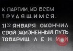 Standbild Vladimir Lenin stirbt Moskau Russland Sowjetunion, 1924, aus Sekunde 25 historischem Filmmaterial Videoclip 65675035767