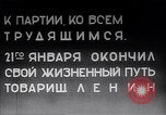 Standbild Vladimir Lenin stirbt Moskau Russland Sowjetunion, 1924, aus Sekunde 26 historischem Filmmaterial Videoclip 65675035767