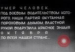 Standbild Vladimir Lenin stirbt Moskau Russland Sowjetunion, 1924, aus Sekunde 40 historischem Filmmaterial Videoclip 65675035767