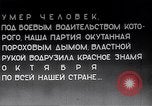 Standbild Vladimir Lenin stirbt Moskau Russland Sowjetunion, 1924, aus Sekunde 47 historischem Filmmaterial Videoclip 65675035767