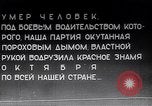 Standbild Vladimir Lenin stirbt Moskau Russland Sowjetunion, 1924, aus Sekunde 52 historischem Filmmaterial Videoclip 65675035767