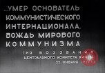 Standbild Lenins Beerdigung Moskau Russland Sowjetunion, 1924, aus Sekunde 8 historischem Filmmaterial Videoclip 65675035768