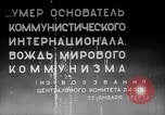 Standbild Lenins Beerdigung Moskau Russland Sowjetunion, 1924, aus Sekunde 15 historischem Filmmaterial Videoclip 65675035768