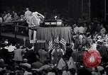 Image of Herbert Hoover addresses cheering crowd at Republican Convention Cleveland Ohio USA, 1936, second 3 stock footage video 65675035785