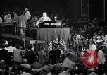 Image of Herbert Hoover addresses cheering crowd at Republican Convention Cleveland Ohio USA, 1936, second 5 stock footage video 65675035785