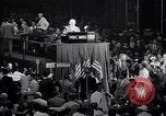 Image of Herbert Hoover addresses cheering crowd at Republican Convention Cleveland Ohio USA, 1936, second 8 stock footage video 65675035785
