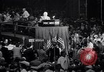 Image of Herbert Hoover addresses cheering crowd at Republican Convention Cleveland Ohio USA, 1936, second 9 stock footage video 65675035785