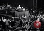 Image of Herbert Hoover addresses cheering crowd at Republican Convention Cleveland Ohio USA, 1936, second 10 stock footage video 65675035785