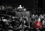 Image of Herbert Hoover addresses cheering crowd at Republican Convention Cleveland Ohio USA, 1936, second 15 stock footage video 65675035785