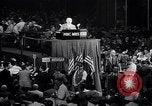 Image of Herbert Hoover addresses cheering crowd at Republican Convention Cleveland Ohio USA, 1936, second 17 stock footage video 65675035785