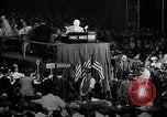 Image of Herbert Hoover addresses cheering crowd at Republican Convention Cleveland Ohio USA, 1936, second 20 stock footage video 65675035785