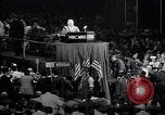Image of Herbert Hoover addresses cheering crowd at Republican Convention Cleveland Ohio USA, 1936, second 22 stock footage video 65675035785