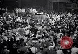 Image of Herbert Hoover addresses cheering crowd at Republican Convention Cleveland Ohio USA, 1936, second 62 stock footage video 65675035785
