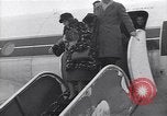 Image of Famous woman descends from a plane United States USA, 1951, second 36 stock footage video 65675035805