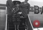 Image of Famous woman descends from a plane United States USA, 1951, second 41 stock footage video 65675035805