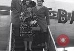 Image of Famous woman descends from a plane United States USA, 1951, second 42 stock footage video 65675035805