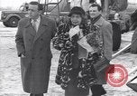 Image of Famous woman descends from a plane United States USA, 1951, second 48 stock footage video 65675035805