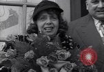 Image of Famous woman descends from a plane United States USA, 1951, second 59 stock footage video 65675035805