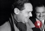 Image of Douglas Bader arrives at airport Canada, 1951, second 30 stock footage video 65675035806