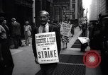 Image of Kneepants manufacturers on a strike New York United States USA, 1937, second 3 stock footage video 65675035818