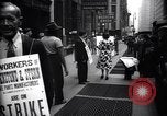 Image of Kneepants manufacturers on a strike New York United States USA, 1937, second 5 stock footage video 65675035818