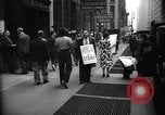 Image of Kneepants manufacturers on a strike New York United States USA, 1937, second 7 stock footage video 65675035818
