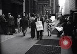 Image of Kneepants manufacturers on a strike New York United States USA, 1937, second 8 stock footage video 65675035818