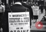 Image of Kneepants manufacturers on a strike New York United States USA, 1937, second 9 stock footage video 65675035818
