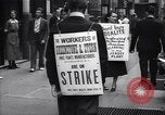 Image of Kneepants manufacturers on a strike New York United States USA, 1937, second 12 stock footage video 65675035818