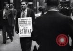 Image of Kneepants manufacturers on a strike New York United States USA, 1937, second 15 stock footage video 65675035818