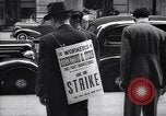 Image of Kneepants manufacturers on a strike New York United States USA, 1937, second 18 stock footage video 65675035818