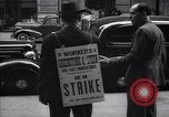 Image of Kneepants manufacturers on a strike New York United States USA, 1937, second 20 stock footage video 65675035818