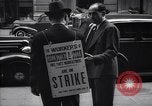 Image of Kneepants manufacturers on a strike New York United States USA, 1937, second 22 stock footage video 65675035818