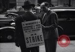Image of Kneepants manufacturers on a strike New York United States USA, 1937, second 23 stock footage video 65675035818