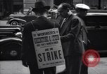 Image of Kneepants manufacturers on a strike New York United States USA, 1937, second 25 stock footage video 65675035818