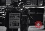 Image of Kneepants manufacturers on a strike New York United States USA, 1937, second 29 stock footage video 65675035818