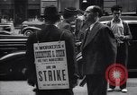 Image of Kneepants manufacturers on a strike New York United States USA, 1937, second 33 stock footage video 65675035818