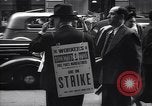 Image of Kneepants manufacturers on a strike New York United States USA, 1937, second 34 stock footage video 65675035818
