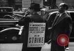 Image of Kneepants manufacturers on a strike New York United States USA, 1937, second 35 stock footage video 65675035818