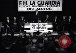 Immagine di Benvenuto di F H LaGuardia presso la sua campagna elettorale New York United States USA, 1934, secondo 3 filmato di repertorio 65675035822