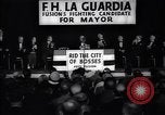 Immagine di Benvenuto di F H LaGuardia presso la sua campagna elettorale New York United States USA, 1934, secondo 17 filmato di repertorio 65675035822