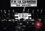 Immagine di Benvenuto di F H LaGuardia presso la sua campagna elettorale New York United States USA, 1934, secondo 22 filmato di repertorio 65675035822